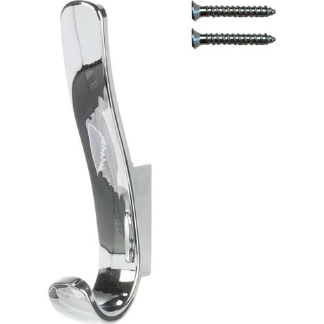 Perchero de pared con fijación invisible, cromo pulido, Riex XV21 (1/5)
