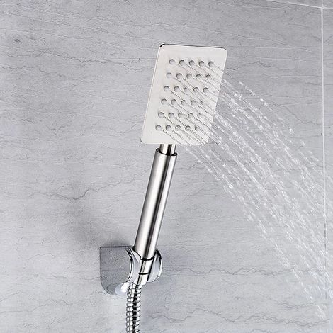 Pommeau de douche à main en acier inoxydable SUS304, pommeau de douche à main, NICKEL satiné brossé (1/5)