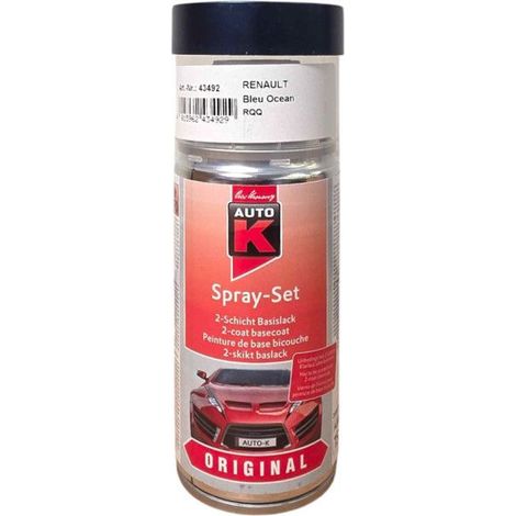 Bombe de peinture pour carrosserie - Renault - RQQ Bleu océan - 150 ml - Auto K