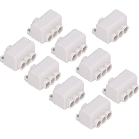 Lot de 9 connecteurs de câbles T 400V 60A ABS antincendie haute puissance répartiteur de fils ZK-306 M3 1-6mm² (1/5)