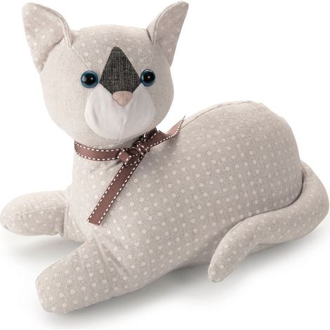 Fermaporta in tessuto, design gatto, 3178-2 INOFIX