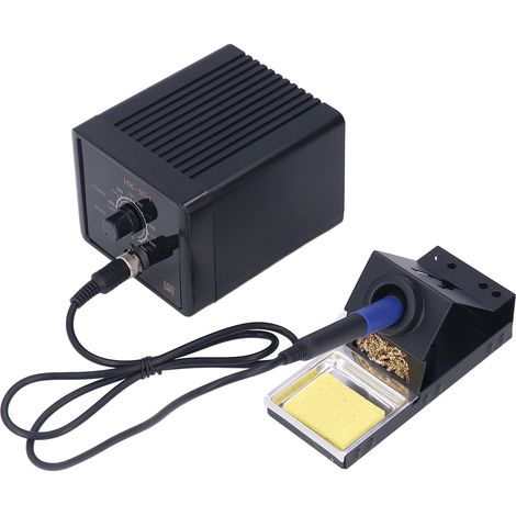 Station de soudage avec bouton de réglage de la température, fer à souder 90 W HK-901EU, prise 220 V (1/5)