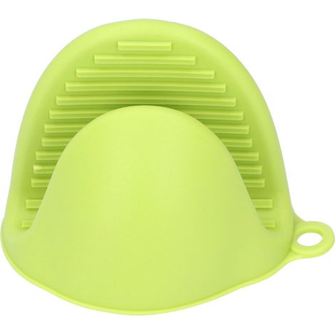 Mini Silicone Oven Mitts - Gants de Cuisine Anti-Slip & Anti-Scald - Isolés Épaissis - Olive Green - 85mm x 80mm x 95mm - 2Pcs (1/5)