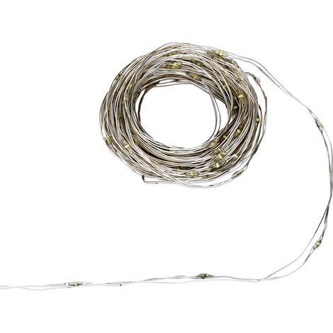 Guirlande lumineuse d'extérieur 10 m 200 LED blanc froid fil cuivre 13 fonctions sur secteur - Feeric lights & christmas (1/5)