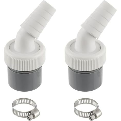 Adaptateur pour Evacuation Machine a Laver, lien lave linge, Tuyau Evacuation Lave Vaisselle avec Sortie pour Tuyau 40 mm et Entrée 18-24 mm Inclut Collier de Serrage 20-32 mm(2 pièces) (1/5)