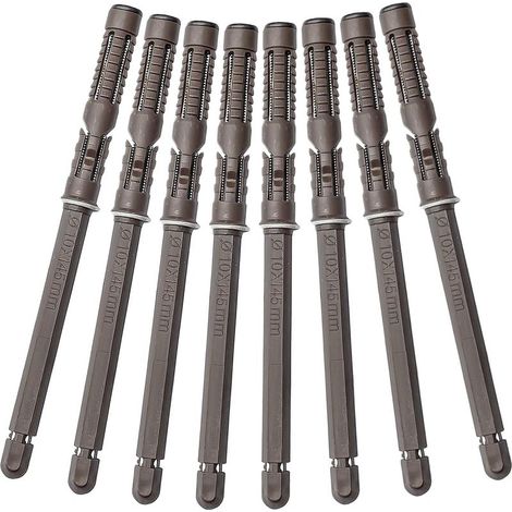 ZOLGINAH 8 Pièce Supports Étagères Flottante Dissimulé, Support d'Etagère Support Mural Invisible, Lourd Devoir Support pour DIY Etagères Murale Conseil Flottant (10x145mm) (1/5)