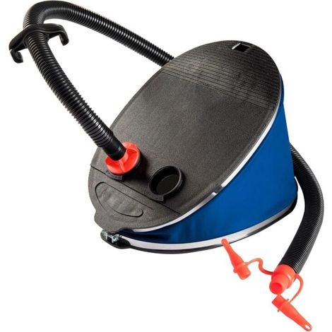 Foot pump with 2 adaptable nozzles (1/4)