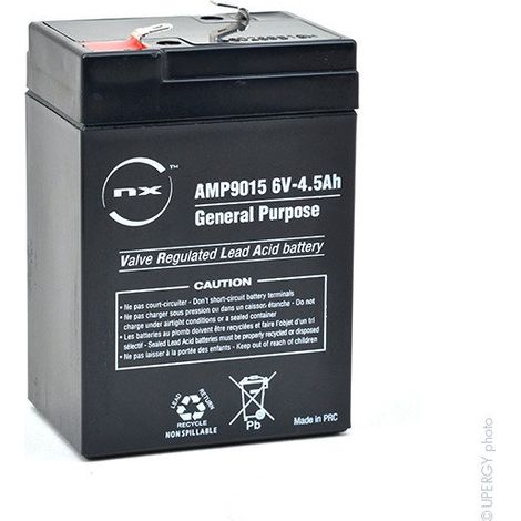 Batería Plomo NX 6V 4.5Ah