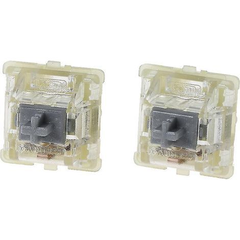 Interrupteur linéaire à 3 broches en argent silencieux avec RGB SMD pour clavier mécanique (1/4)