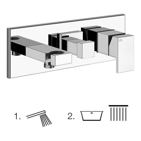 Set prêt à poser Gessi pour SPRAY Mitigeur monocommande avec