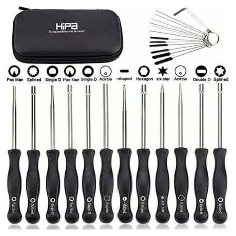 Ensemble de 12 outils de réglage de carburateur et tournevis de réglage pour moteur à 2 temps, pour débroussailleuses, tronçonneuses Poulan, Husqvarna, STHIL, Echo.