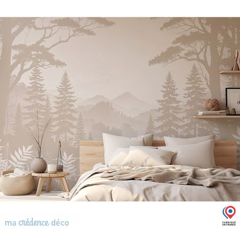 Papier peint : Forêt et montagnes - Intissé - L.300 x H.280 cm (1/5)