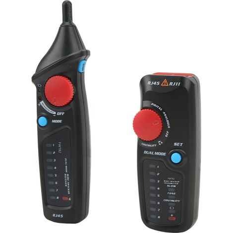 Détecteur de câbles RJ11/RJ45, localisation précise, analogique et numérique, double mode, portable (1/5)