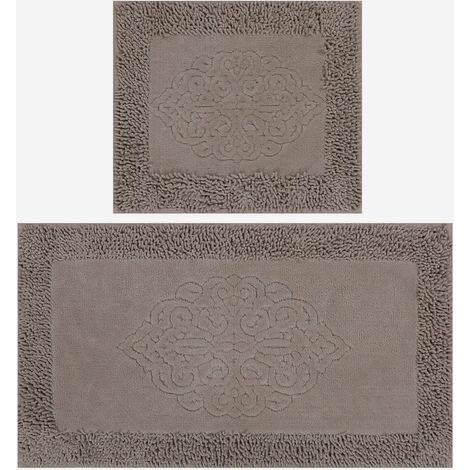 Set de tapis de bain en coton antidérapant Plantes (1/5)