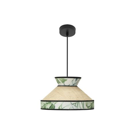 Lampada a sospensione "Constantinople", Ø30cm, altezza regolabile, 1xE27 (lampadina non inclusa), beige e verde