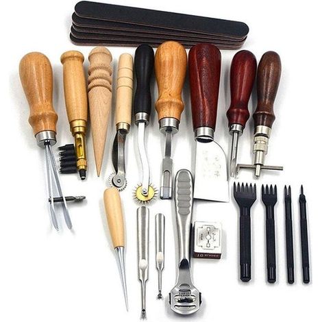 Lederhandwerk Näh und Werkzeugset 18 teilig (1/5)