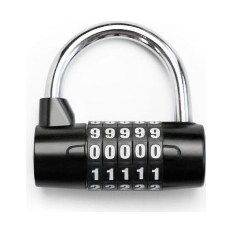 Alovez - Cadenas, Lot de 1, Noir (1/4)