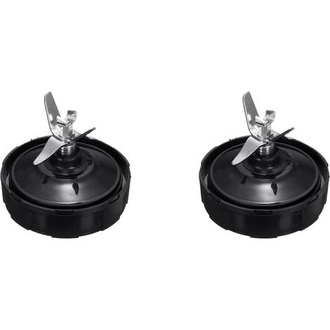 2 lames de mixeur à 7 ailettes, pièce de rechange pour extracteur de jus Nutri Ninja Pro Auto-IQ, support de lame (1/5)
