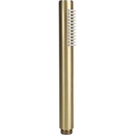 CCYKXAA (d'or)Pommeau de Douche à Main de Salle de Bain, Pommeau de Douche à Barre Ronde en Cuivre Massif G1/2 Pommeau de Douche Haute Pression Pulvérisateur pour Fournitures de Salle de Bain (1/4)