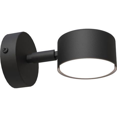 Applique Minimal Hermes Acciaio Nero 1 Luce Gx53 Ip20 (1/5)
