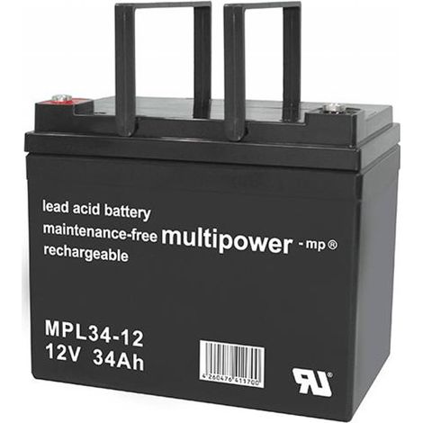 Multipower MPL34-12 AGM Longlife-Bleiakku 12V 34Ah – M5