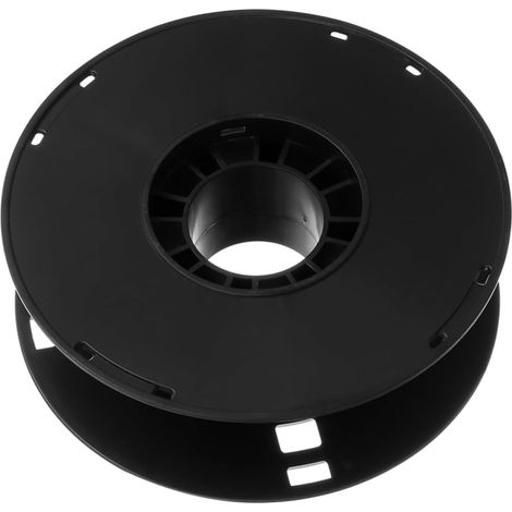 Bobine d'enroulement de câble en plastique noir pour atelier et camping, enrouleur de câble intérieur avec capacité importante (1/5)