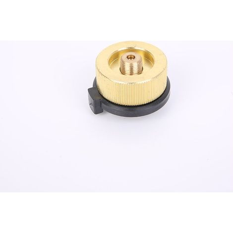 1 pièce Adaptateur de réchaud de camping Adaptateur de propane Vanne Lindal Adaptateur de réservoir de butane Cylindre Convertisseur de réservoir de gaz, Or (1/4)