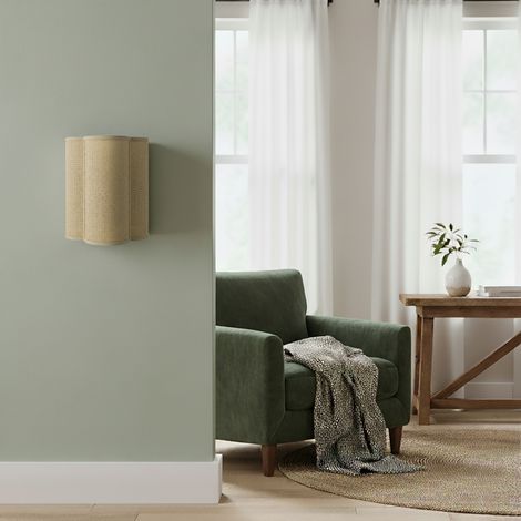 Aplique de Pared Yute y Cinta Beige  Serie ACACIA II (1/5)