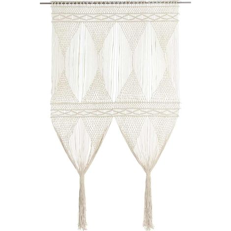Maison Exclusive - Makramee Vorhang 140x240 cm Baumwolle