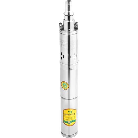 Bomba de agua sumergible para pozos profundos, alta capacidad de elevación, acero inoxidable duradero, 220 V, color plata. (1/2)