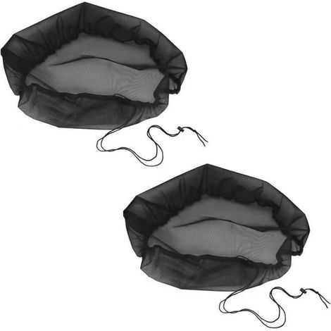 2-teiliges Regentonnennetz, 95 cm Durchmesser, Regentonnenabdeckung mit Kordelzug, verstellbares Schutznetz, Schutz vor Blättern und Mücken (1/5)