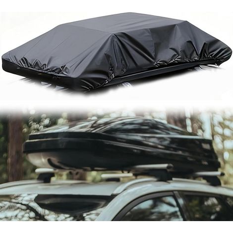 Housse de coffre de toit, imperméable, résistante à la poussière, au soleil, anti-âge, housse de porte-bagages de voiture avec corde de serrage, protection universelle pour la plupart des