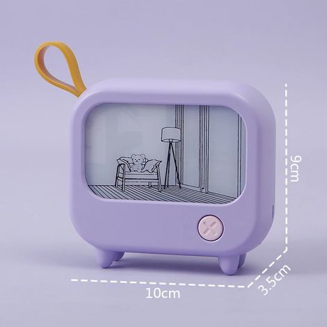 Veilleuse LED violette pour téléviseur, lampe de bureau mignonne pour enfants (1/5)