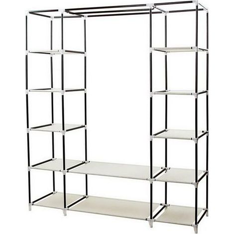 Armoire intissé 5 couches 12 compartiments 15045175-beige (1/5)