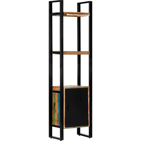 Bibliothèque Étagère de Rangement - pour Bureau Salon Chambre Cuisine 45x30x171 cm Bois de récupération solide BV155897 - BonneVie (1/5)
