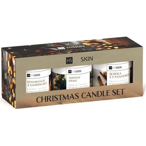 Set de velas de soja Hiskin con aroma navideño + First Star + Magical Mood (3 x 100 ml)