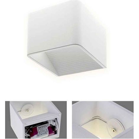 Lampada da parete edna 1x6w led 423lm 3000k l.10xw.10xh.8cm arena