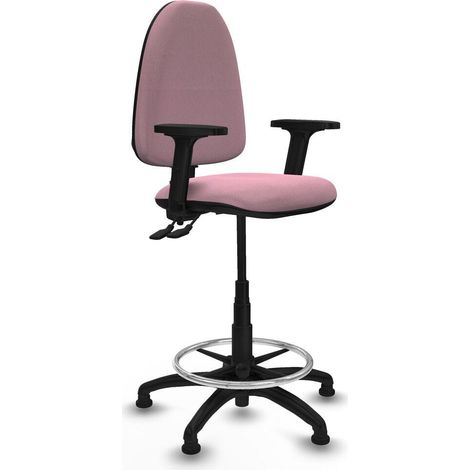 piqueras-y-crespo Aýna Taburete de oficina rosa confortable