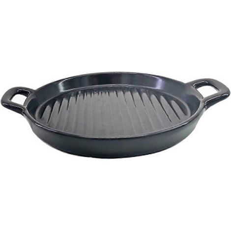 Gamelle en céramique pour chat, gamelle anti-fatigue pour chat, assiette peu profonde et large pour nourrir votre chat - Noir (1/5)
