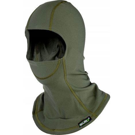 Cagoule de sport thermoactive vert hiver universelle SVR