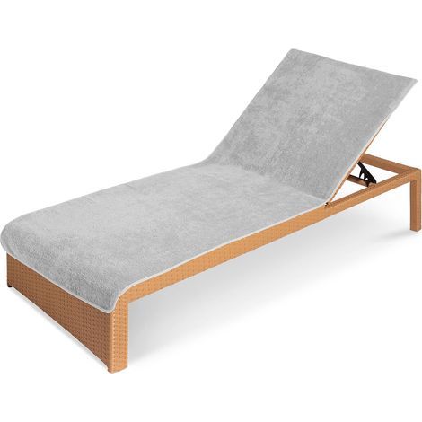 1 telo coprilettino 200 x 75 cm, in morbido cotone, ideale per giardino, spiaggia e piscina. (1/5)