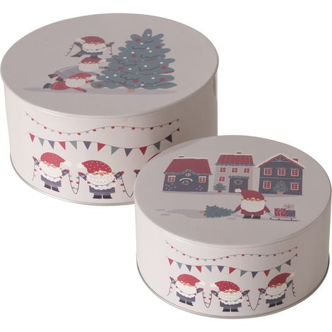 Dosen zur Aufbewahrung MONTI, Ø 16-20 cm, 2er-Set