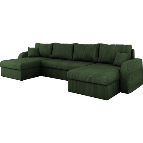 Sofá rinconero Comfivo 233, Poso 14, Función de descanso, Almacenaje, 304x140x80cm, 0