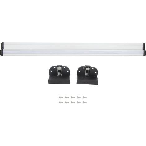 Ortviai Rail de Table pour Camping-Car 500 mm en Alliage d’Aluminium Anticorrosion, Support Mural Rétractable avec Emplacement pour Bande LED (1/5)