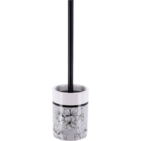 Brosse dolomite tige inox noir imprime - ecrin gris - Tendance (1/2)