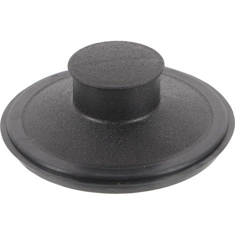 Bouchon d'évier, plastique, noir, pour broyeur de déchets (1/5)
