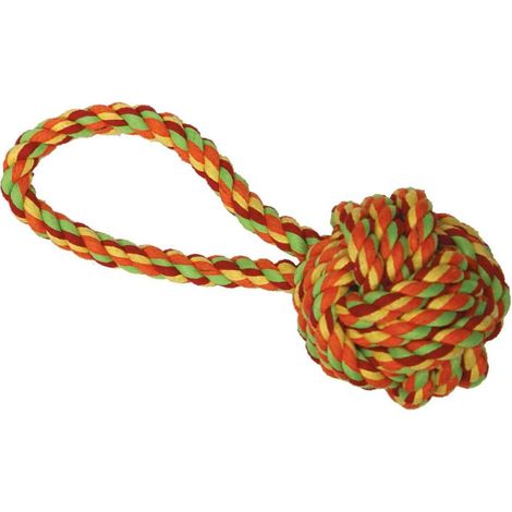 Set 3 pezzi Cotonosso Maniglia con Palla Corda 23cm.