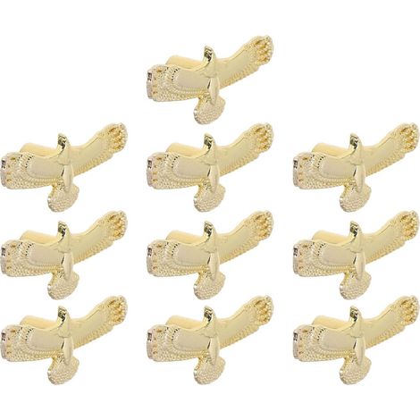 Boutons de meuble vintage TEHAUX, élégant motif aigle, poignées (1/5)
