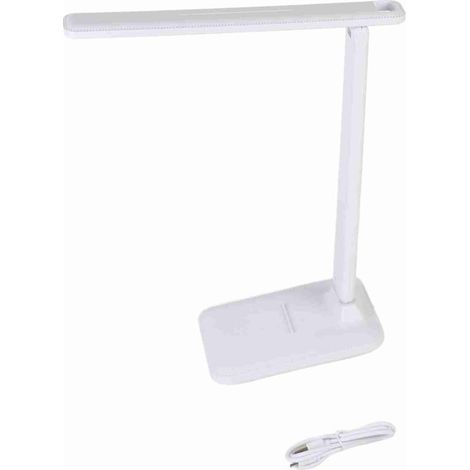 Lampe de bureau LED rechargeable USB, 10W, lumière chaude/blanche/naturelle, flexible, protection des yeux (1/5)