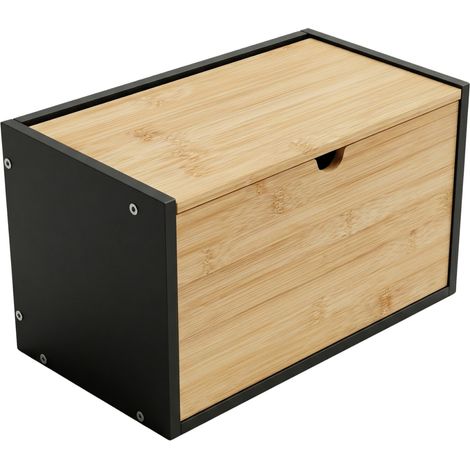 Bambus Brotkasten CADRE, beidseitig öffnend, 20 x 33 x 20 cm (1/5)